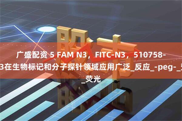 广盛配资 5 FAM N3，FITC-N3，510758-23-3在生物标记和分子探针领域应用广泛_反应_-peg-_荧光