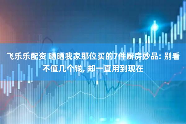飞乐乐配资 晒晒我家那位买的7件厨房妙品: 别看不值几个钱, 却一直用到现在