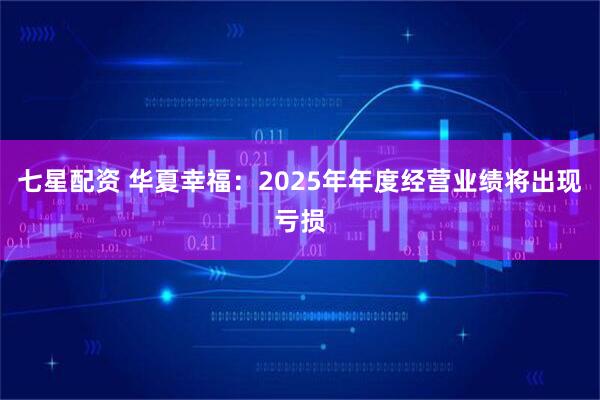 七星配资 华夏幸福:2025年年度经营业绩将出现亏损